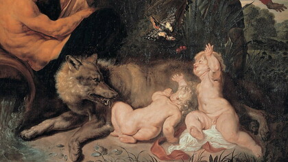 Rubens, Il Ritrovamento di Romolo e Remo, particolare