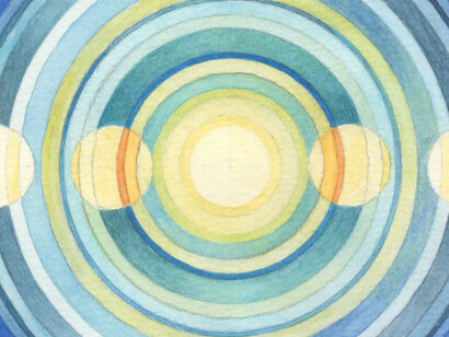Transition 4, watercolour, 16 x 12 cm, Mark Weighton, 2020