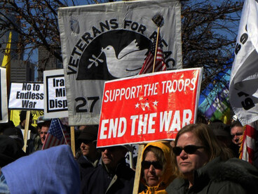 Protest against the wars in Iraq and Afghanistan, March 20, 2010
