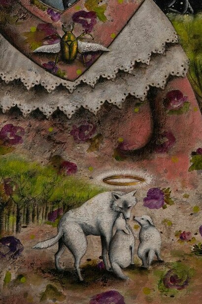 Octavia Monaco,  Dreamland, lupa, particolare