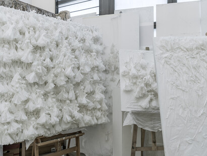 Le Lien des mondes, Exhibition view. Courtesy of Magazzino Gallery