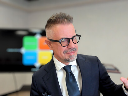 Simone Marzola in primo piano 