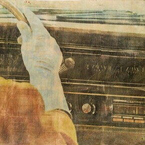 Ernesto Cánovas, Unfinished Business, 2013,
Mixed media and resin on board, 125 x 190 cm