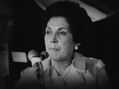 Hortensia Bussi, viuda del presidente Salvador Allende