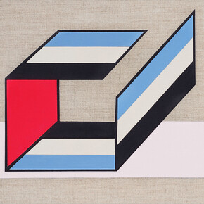 Sinta Tantra, On Being Blue A Philosophical Enquiry (No. 7_3), 2015, Tempera on linen, 160 x 127 cm