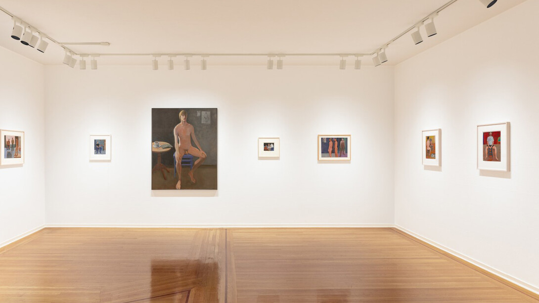 William Theophilus Brown, In the studio, exhibition view. Courtesy of Paul Thiebaud Gallery 