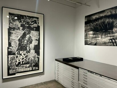 DKNY William Kentridge: 33 years of collaboration with Master Printers, published by David Krut, exhibition view. Courtesy of David Krut Projects