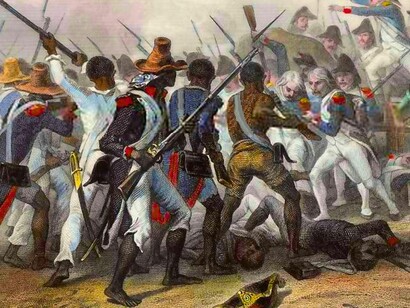 Haitian revolutionaries fiercely defend their stronghold against the French army