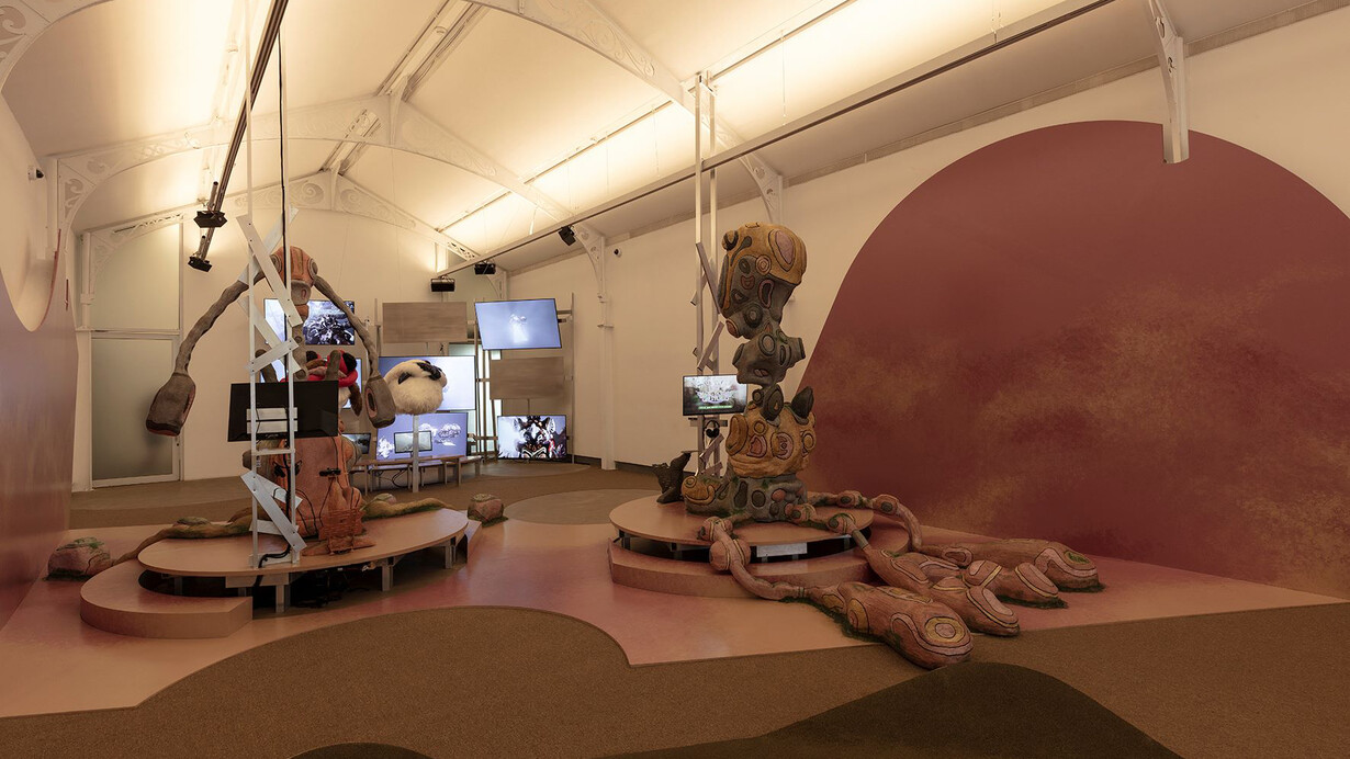 Gabriel Massan, Third world, the discovered dimension, exhibition view. Courtesy of Pinacoteca