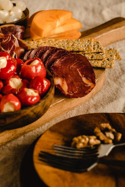 Snacks with sourdough bread