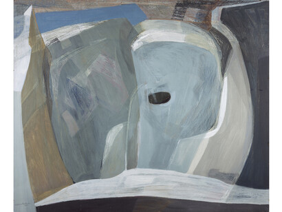 Wilhelmina Barns-Graham (1912-2004), Glacier Chasm, 1951, Oil on canvas, 76.2 x 91.5 cm, Scottish National Gallery of Modern Art, Edinburgh: Presented by The Barns-Graham Charitable Trust through the Art Fund 2012
