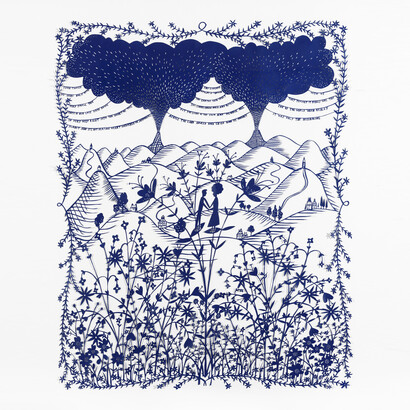 Rob Ryan, It Was Only The Beginning, papercut, 2013 © and Courtesy the artist
