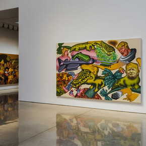 Peter Saul, Exhibition view. Courtesy of Mary Boone Gallery