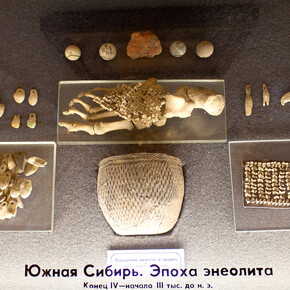 Ancient Relics of the Culture and Art of Eurasia, Exhibition view. Courtesy of The State Hermitage Museum