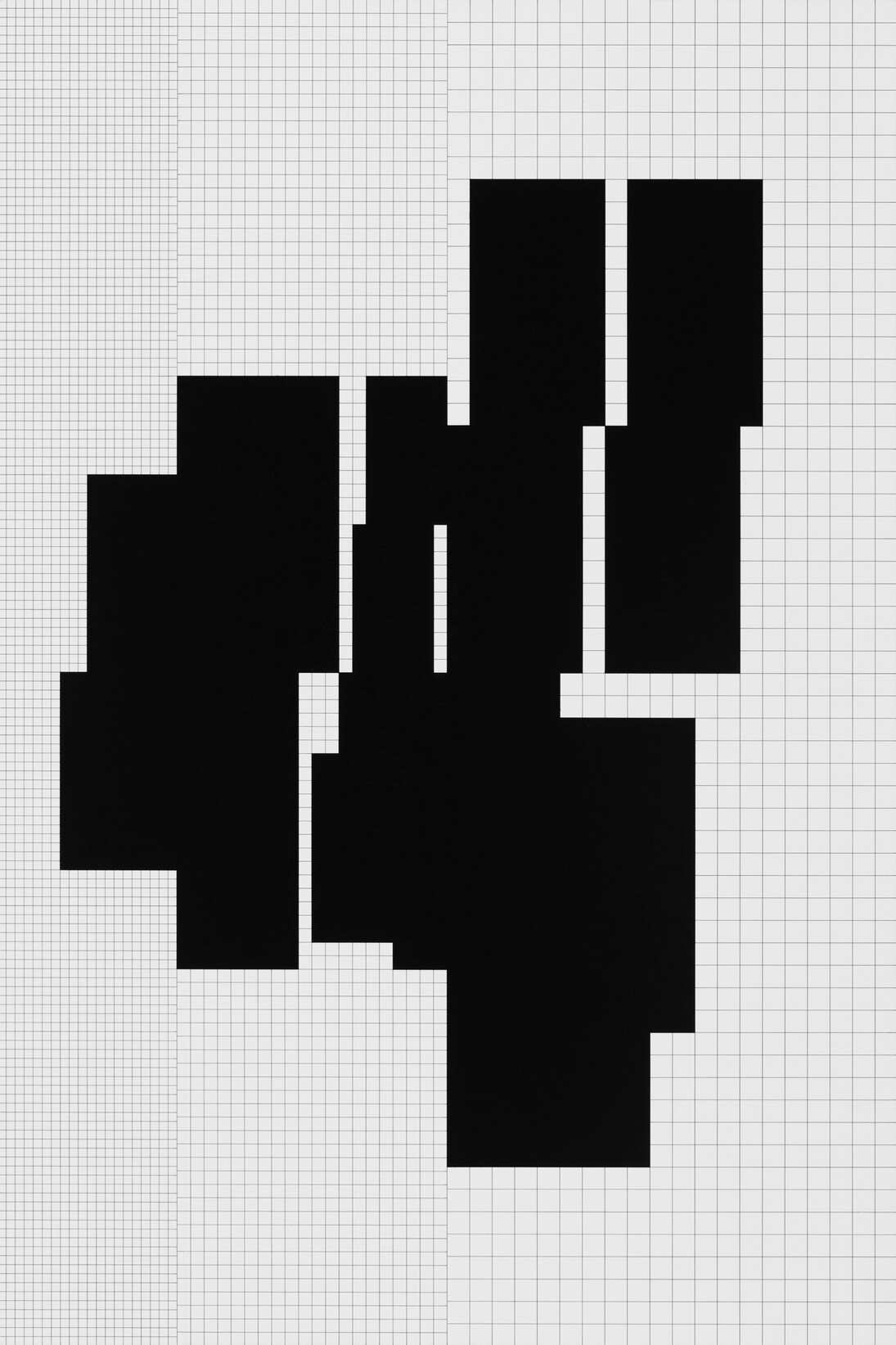 Attila Kovacs, koordination p3-14-1975, w7748, 1977, acrylic and canvas mounted on wooden board, 75x50cm