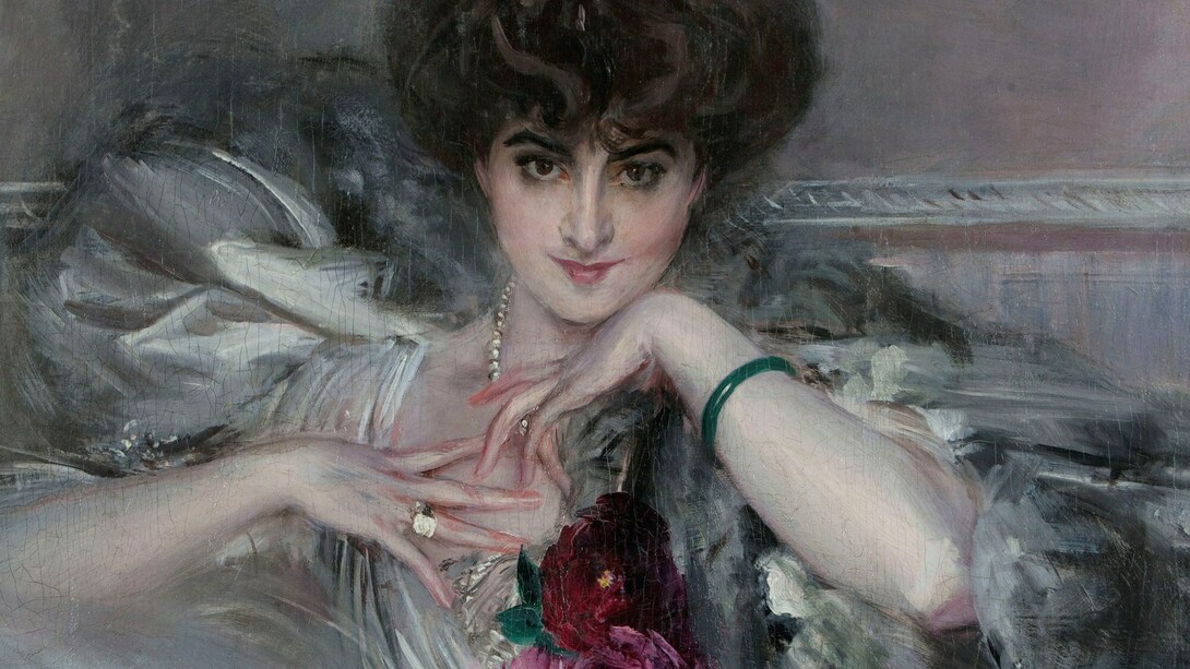 Giovanni Boldini, Ritratto della principessa Radziwill, olio su tela, 82 x 91 cm. Collezione privata. Courtesy of Palazzo Martinengo