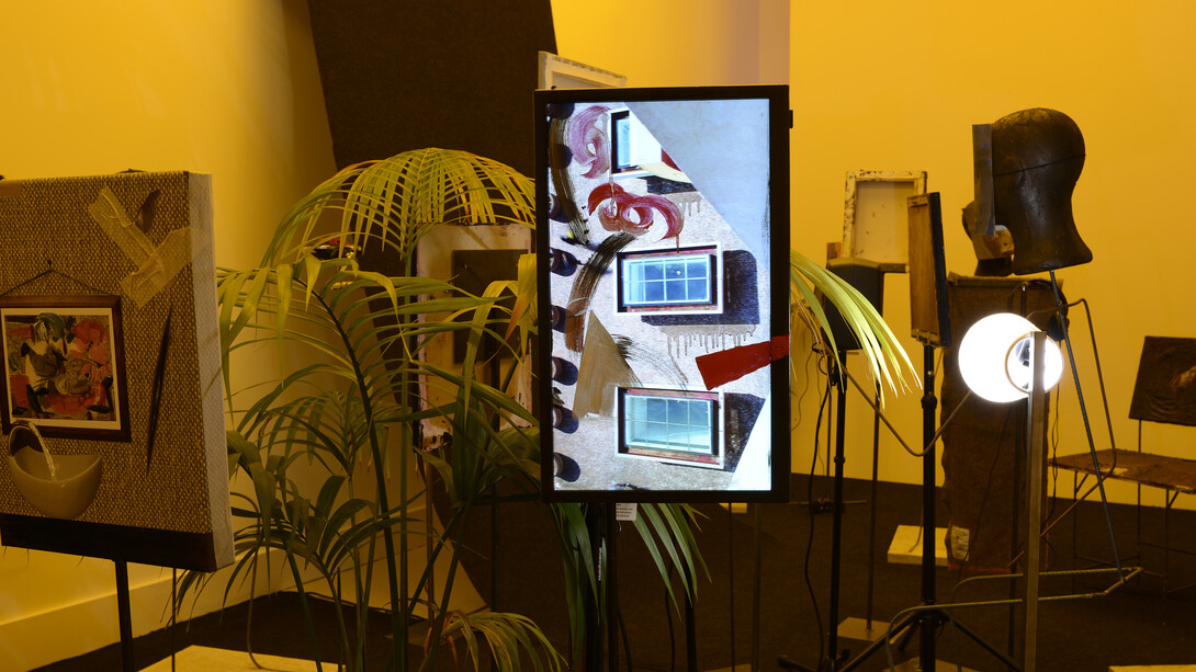 Laure Prouvost, We Know We Are Just Pixels, 2014, 2 screen video 4 min, edition of 3 + 2 AP