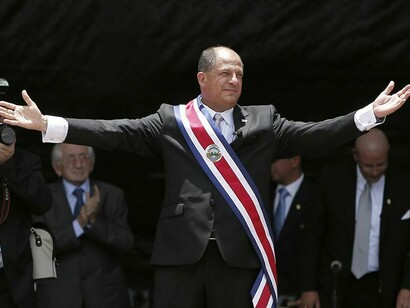 Luis Guillermo Solís, presidente saliente