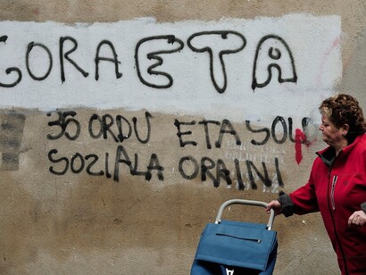 Pintada a favor de ETA en el País Vasco