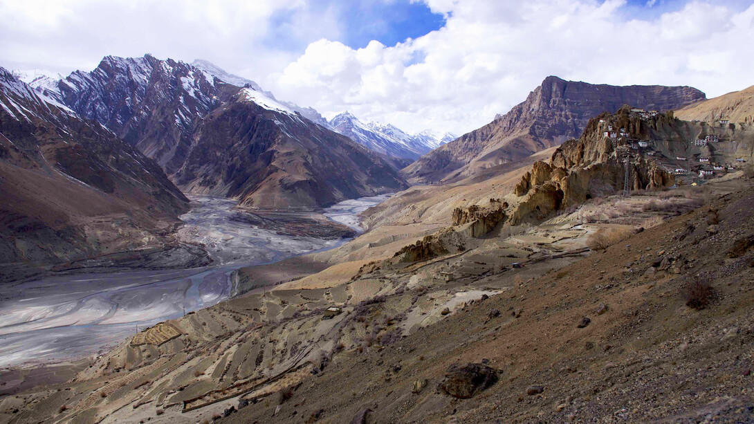 Confluence of Pin and Spiti rivers, accessible from Kaza or Kibber @ Shrishtee Bajpai