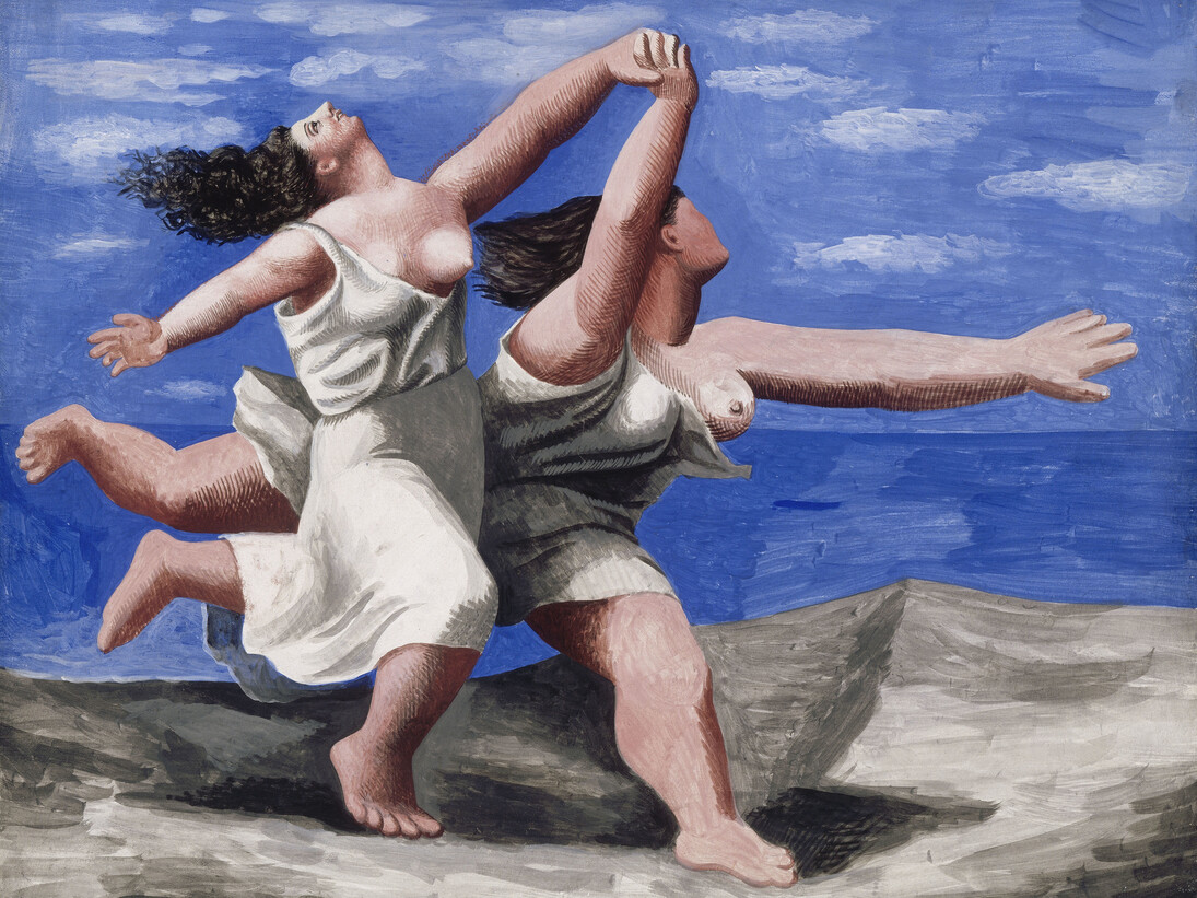 Pablo Picasso,
Due donne che corrono lungo la spiaggia (La corsa),
1922. Gouache su compensato, 32,5 × 41,1 cm,
Parigi, Musée Picasso © Succession Picasso by SIAE 2015
