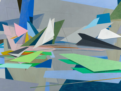 Kristen Thiele, Piper, 2014, oil on panel, 17.5 x 24 inches