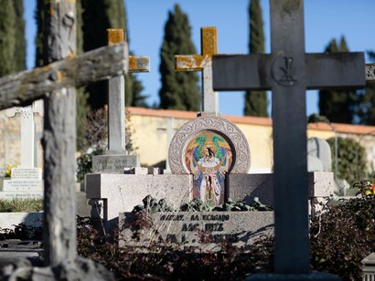 Cimitero agli Allori. Monumento di Paul de Laskine (Pavel Alexandrovič Laskin) H VI 19). Ph Alessandro Moggi