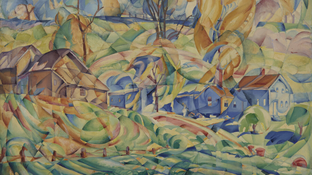 August Frederick Biehle, Farm near Canal Road (detail), c. 1935. Courtesy of Wolfs Gallery