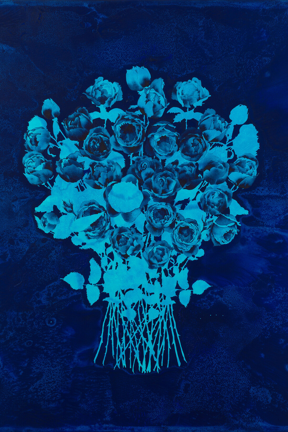 Hannah Maybank, Adeline, 2014, Orasol and Watercolour on Stretched Watercolour Paper over Polyester, 45 1/4 x 39 1/3 in / 115 x 100 cm