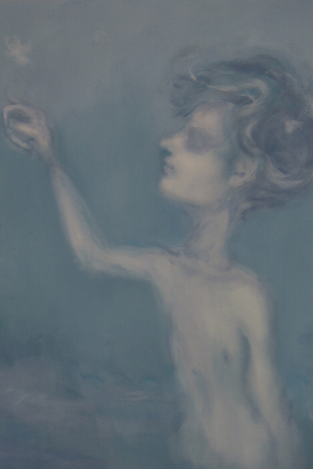 Come le lucciole, 2015, Acrilico e olio su tela, 70 x 60 cm