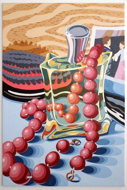 Annie Duncan, Bureau, 2023. Acrylic on canvas, 47 x 31 inches. Courtesy of Johansson Projects