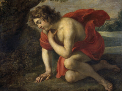 Nella mitologia greca, Narciso era il bellissimo figlio del dio del fiume Cefiso e della ninfa Liriope