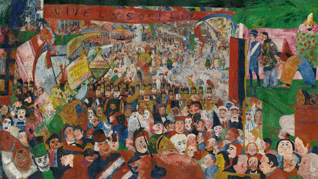James Ensor, La entrada de Cristo en Bruselas en 1889, 1949