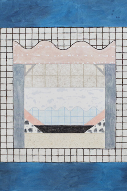 Rebecca Morris, Untitled (#17-15), 2015, oil on canvas, 95 x 97in. (241.3 x 246.4cm). Courtesy of the artist and Corbett vs. Dempsey Gallery.