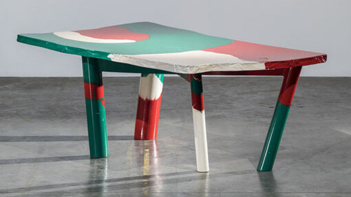 Gaetano Pesce, Sansone table, 1980, cast resin, 74 x 189 x 117 cm. © Studio Shapiro/Laffanour - Galerie Downtown