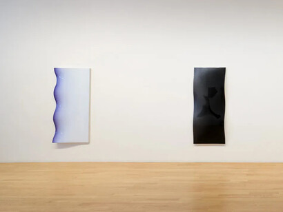 Justin Adian, Russell Maltz and Vincent Szarek, exhibition view. Courtesy of Chart
