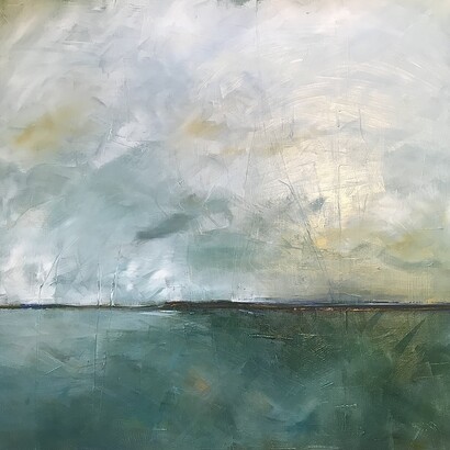 Dale Najarian, Jewel Landscape, 36x36