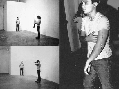 Chris Burden performance 1974, Venice, California