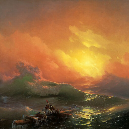 Iván Konstantinovich Aivazovsky, La novena ola, 1850