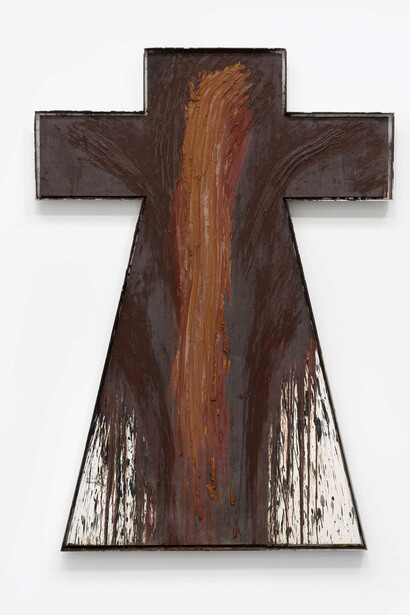 Arnulf Rainer, Flammenmantel, 1988/89. Courtest of Galerie Lelong