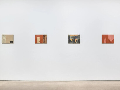Basil Beattie, Another place: paintings from the 90s, exhibition view. Courtesy of Hales Gallery