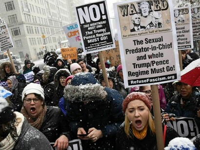 Protestas en Nueva York contra los abusos a mujeres