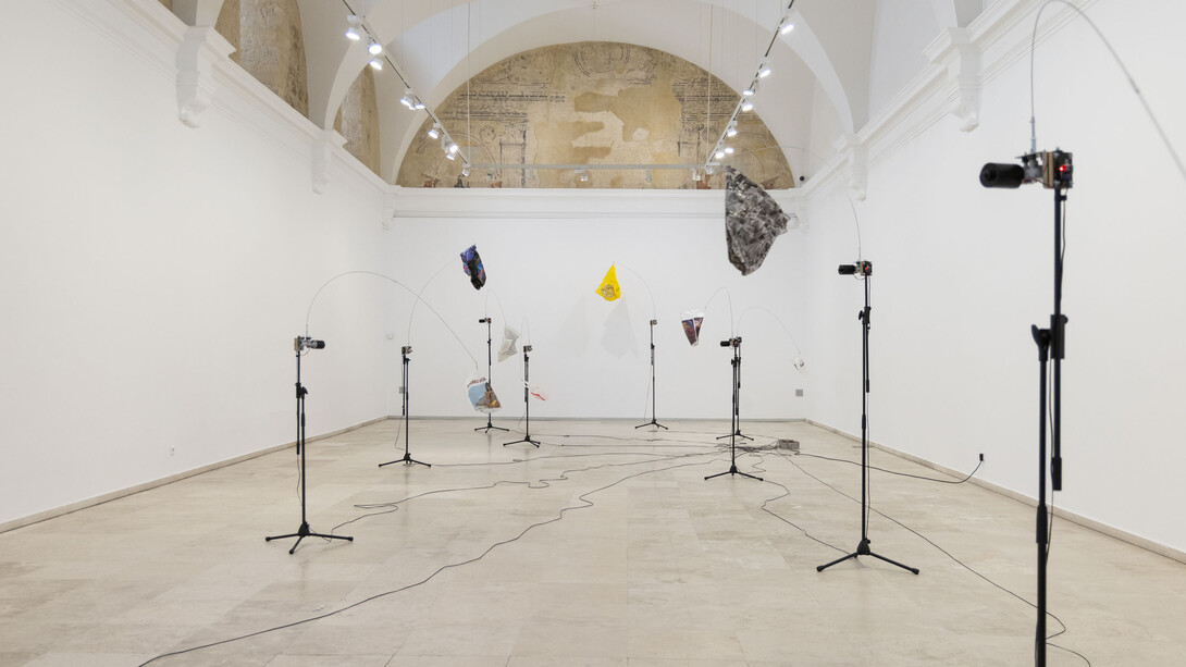 Núria Fuster, (          ) -The air I breathe-, exhibition view. Courtesy of Museo Patio Herreriano