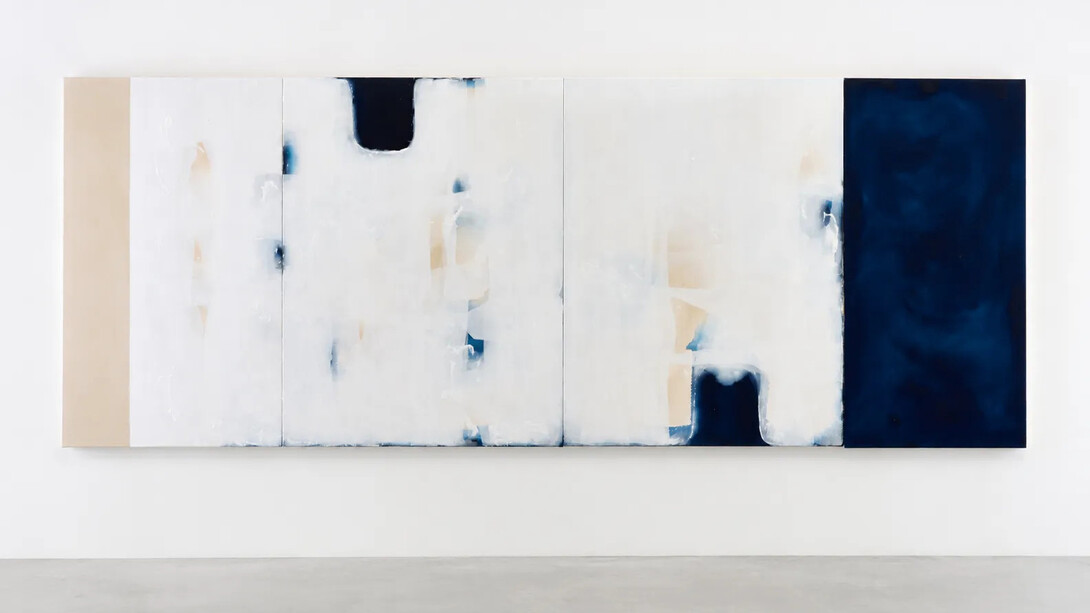 Ian McKeever, Going forth IV (Deep blue) (detail), 2022-2024. Courtesy of Heather Gaudio Fine Art