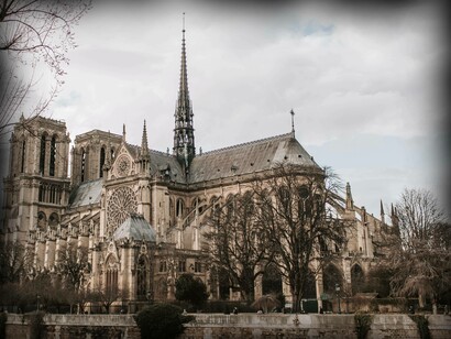 View of Notre Dame Cathedral, Paris, France