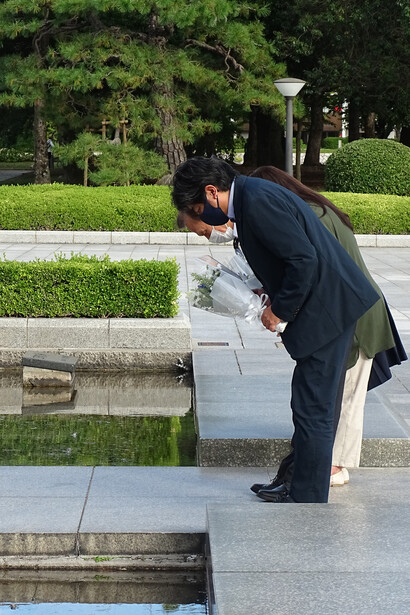 Conmemorando el Día Mundial de la Paz en Hiroshima, Japón. Foto: Felipe Sérvulo