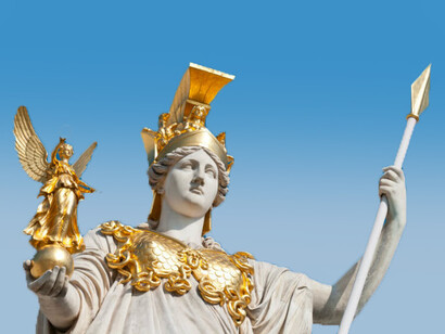 Estatua de Atenea en el Partenón