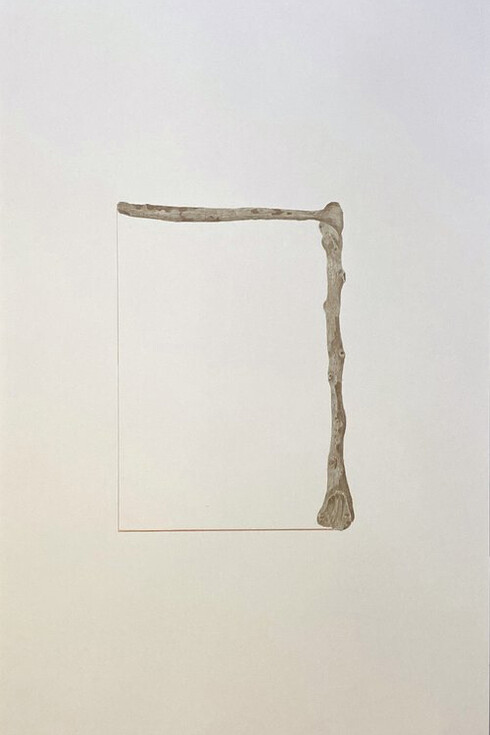 Gabriela Albergaria, Season to rest or reparar, réparer, repair, painting in exhibition. Courtesy of Sapar Contemporary 