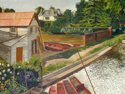 'View from Cookham Bridge', 1936. © Estate of Stanley Spencer and Bridgeman Images 2019 