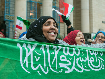 As the crowd cheers, the Somaliland flag becomes a symbol of resilience and hope, reflecting the country's journey from conflict to self-governance